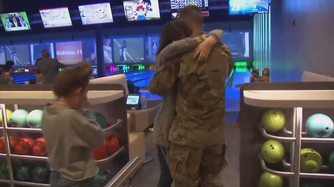 Watch: Tulsa Area Soldier's Homecoming Surprise