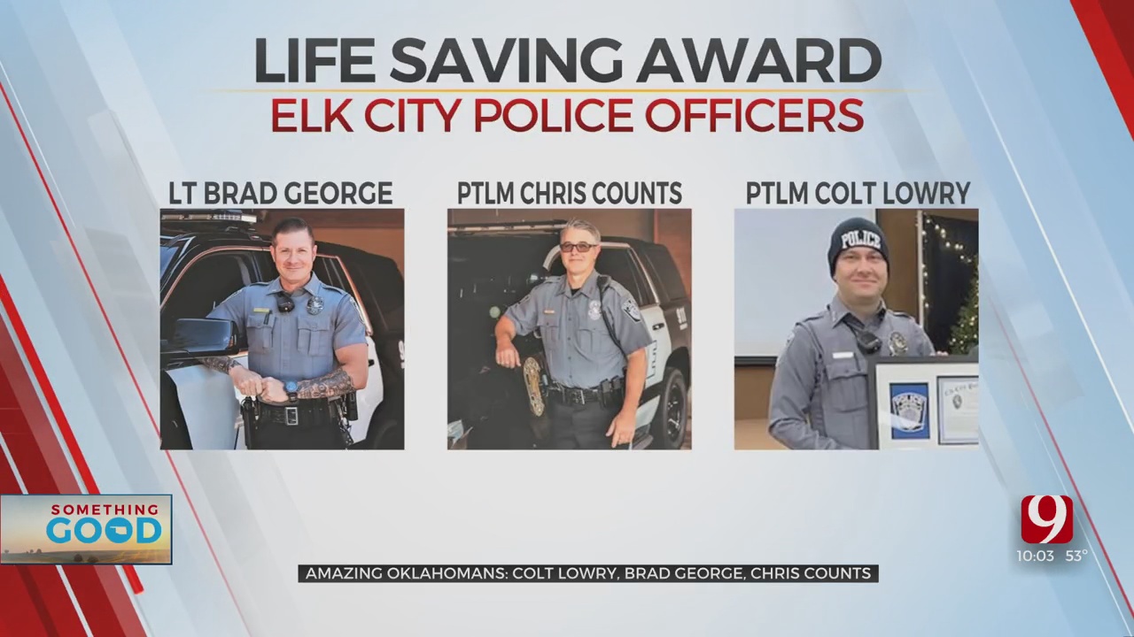 Elk City Police Officers Receive ‘Life-Saving Award’ Following Incident Involving Armed Veteran  