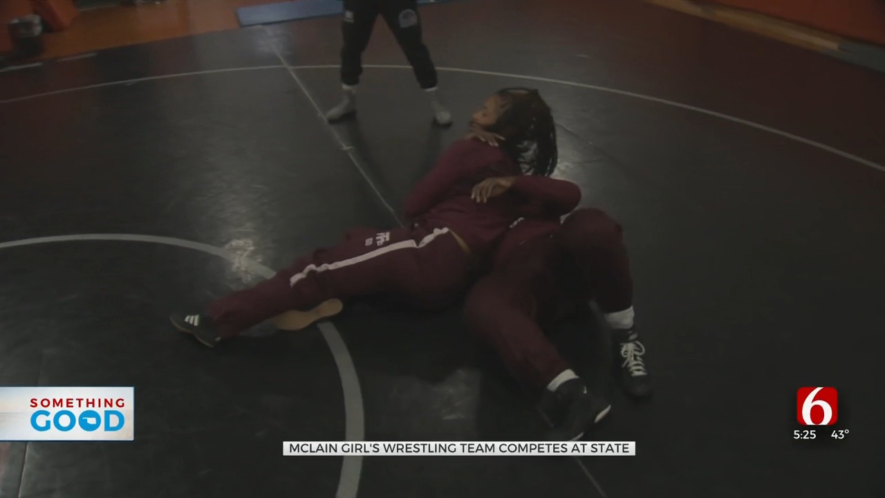 McLain High School Girl's Wrestling Team Competes At State Finals