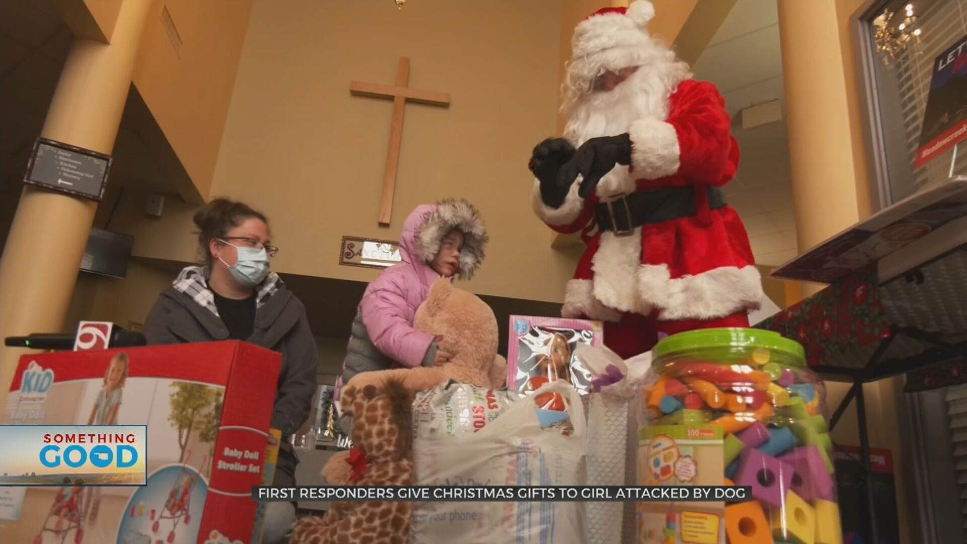 First Responders Surprise 3-Year-Old Attacked By Dog With Christmas Gifts 
