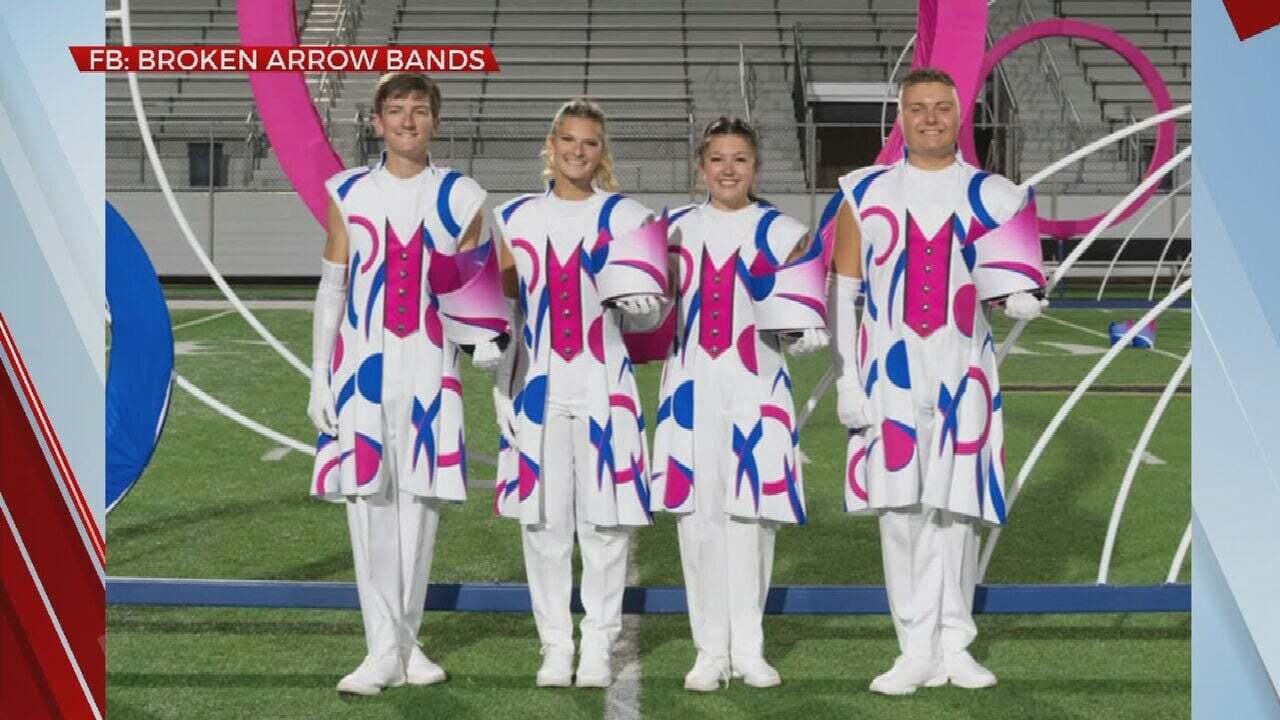 Several Oklahoma High School Marching Bands Compete In 'Bands Of America Super Regionals' 