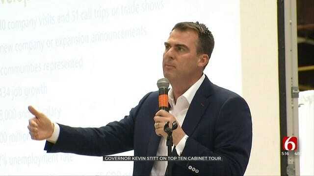 Oklahoma Gov. Kevin Stitt, Cabinet Members Take Top 10 Tour To McAlester