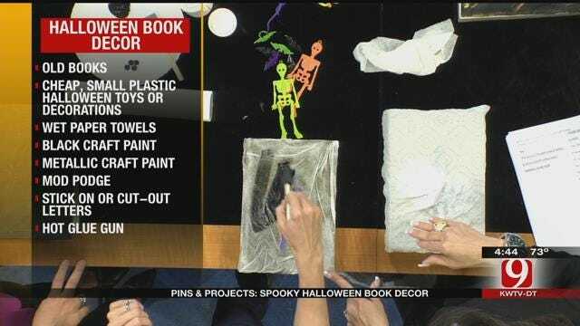 Pins & Projects: Halloween Book Decor