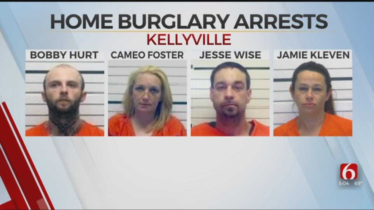 4 Arrested In Kellyville Home Burglary Thanks To Surveillance Video