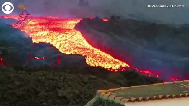 Lava 'Tsunami' Flows From Volcano On La Palma Island In Spain