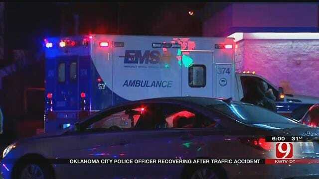 OKC Police Officer Recovering After Traffic Accident