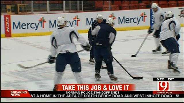Take This Job And Love It: Tammy And Jed As OKC Barons Players