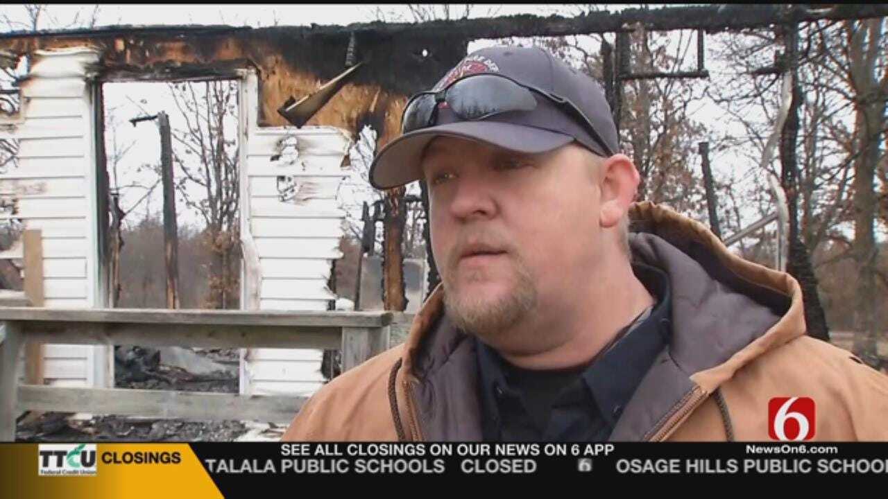 Fire Destroys Home Of Volunteer Firefighter