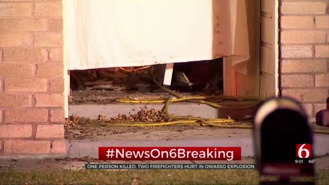 Explosion At Owasso Home Leaves 1 Victim Dead, 2 Firefighters Hospitalized