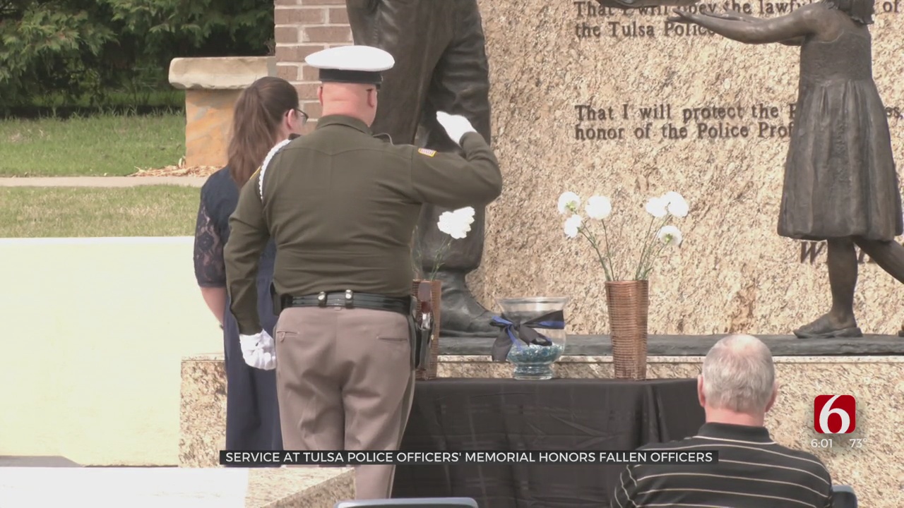 Police Holds Service On 'Tulsa Police Officers Memorial Day'