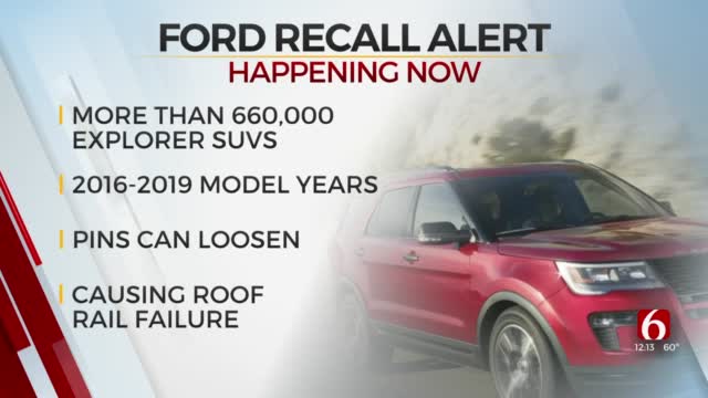 Ford Recalls More Than 660,000 Explorers 