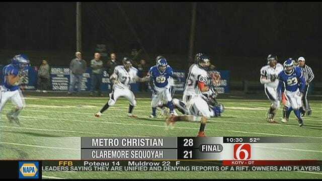 Late Touchdown Gives Metro Christian Win And Perfect Season