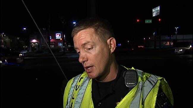 WEB EXTRA: Tulsa Police Sgt. Chris Mouby About Auto-Pedestrian Crash