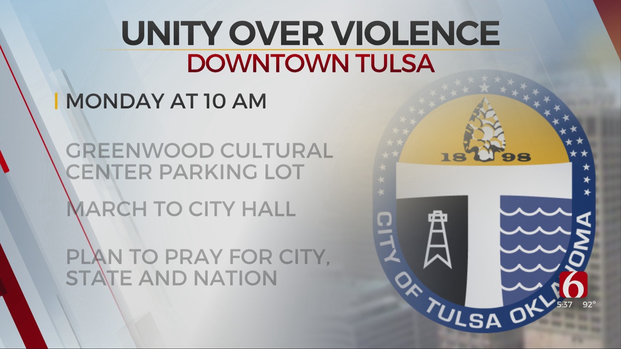 'Unity Over Violence' March Planned For Monday In Tulsa