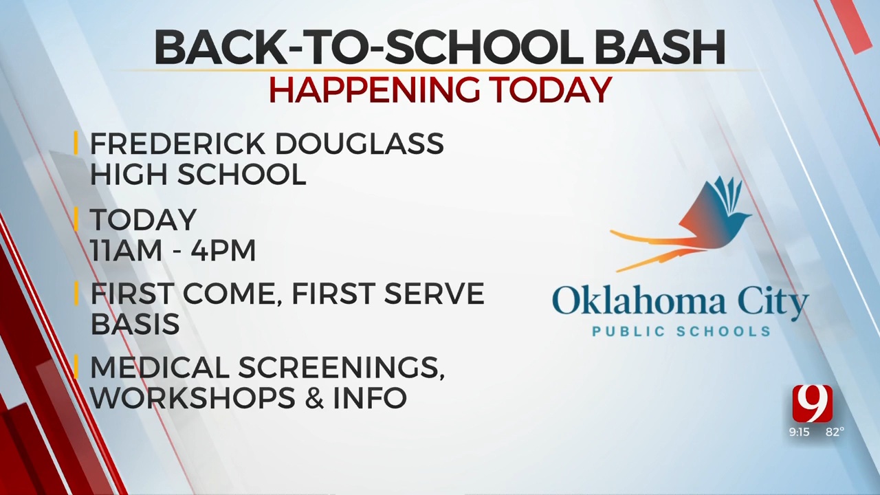 OKCPS Hosts Back To School Bash At Frederick Douglass High School