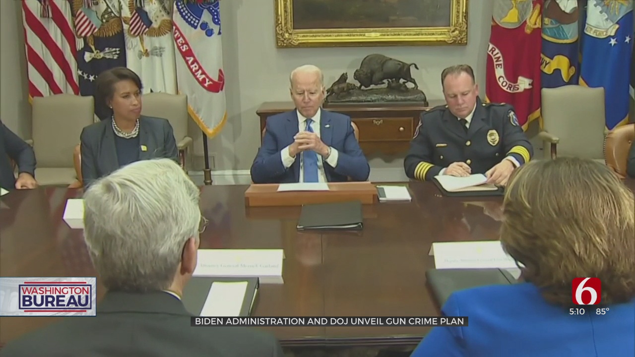 Biden To Discuss Strategy To Reduce Gun Crimes With AG, Local Law Enforcement Officials 