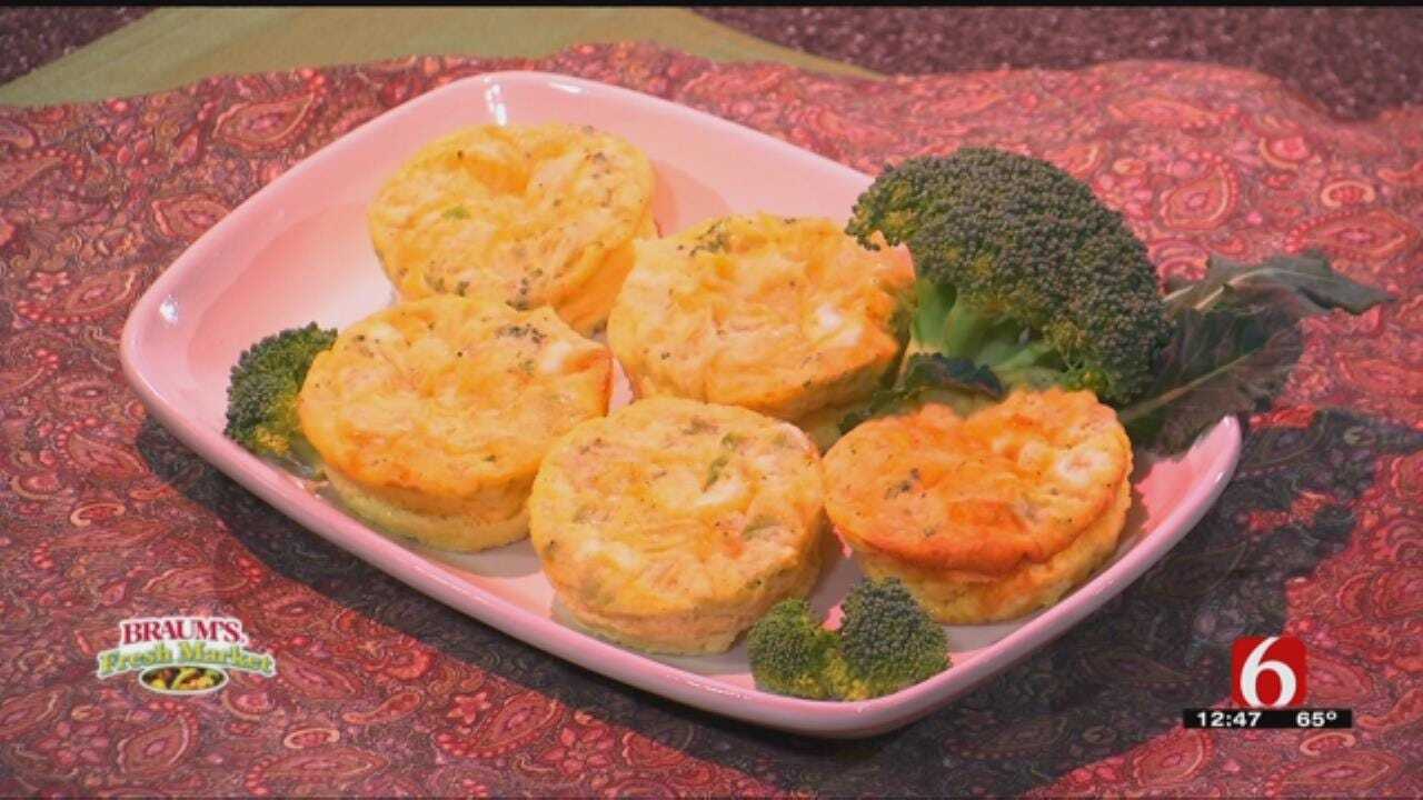 Crustless Broccoli Cheddar Quiche Muffins