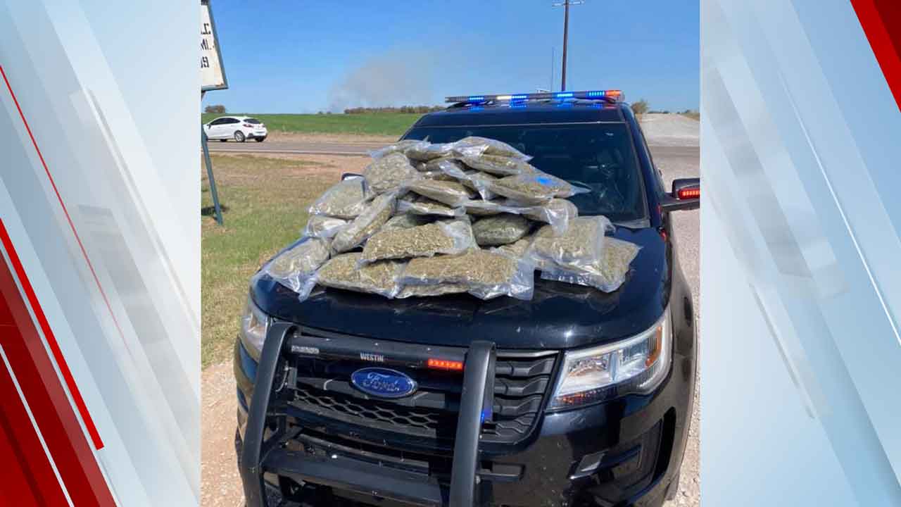 45 Bags Of Marijuana Seized During Traffic Stop In Kingfisher County 