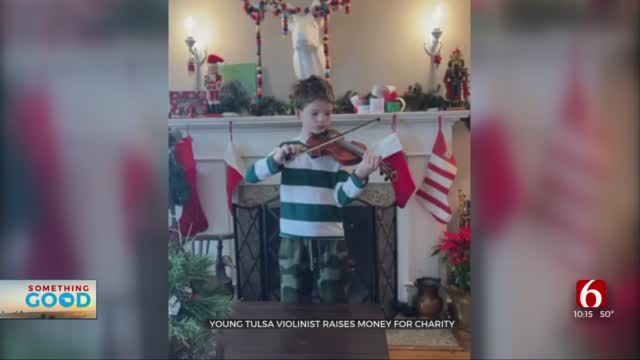 Amazing Oklahoman: Young Tulsa Violinist, Micah, Raises Money For Charity
