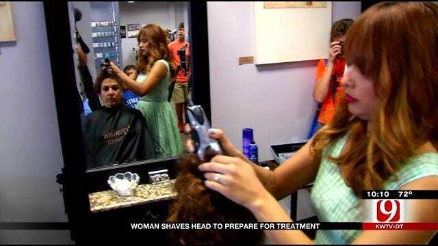 OK Woman Shaves Head To Prepare For MS Treatment