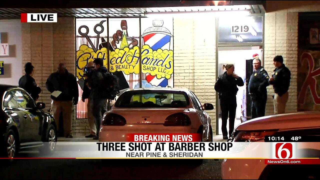 Police Investigating Triple Shooting At North Tulsa Barber Shop