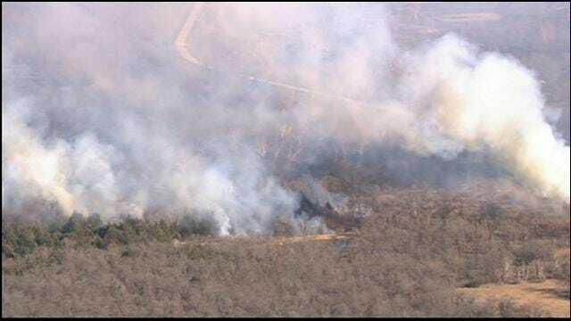 WEB EXTRA: Grass Fires Burn Near Terlton Part 2