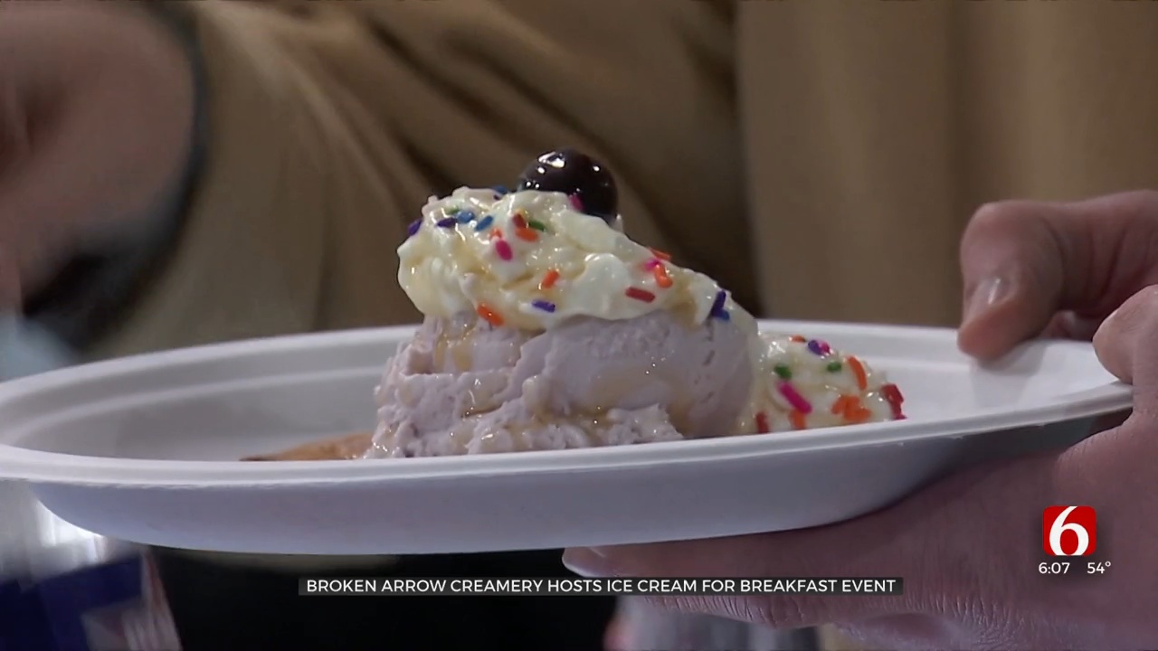 Broken Arrow Creamery Hosts Ice Cream For Breakfast Event