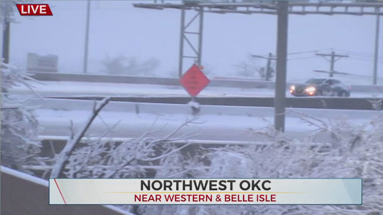 WATCH: Road Conditions Near Belle Isle Bridge