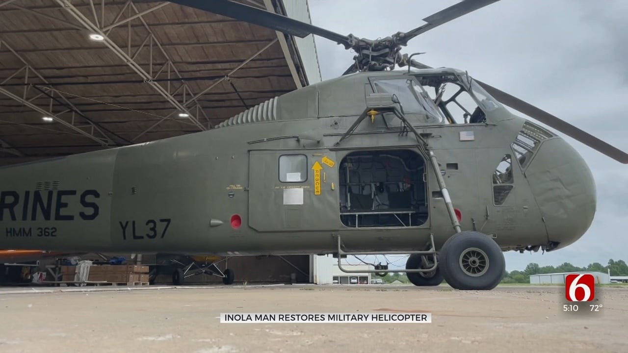 Veteran From Inola Helps Restore Helicopter Used In Vietnam War