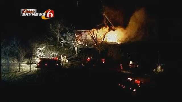 Osage SkyNews 6 Over Washington County Grass Fire