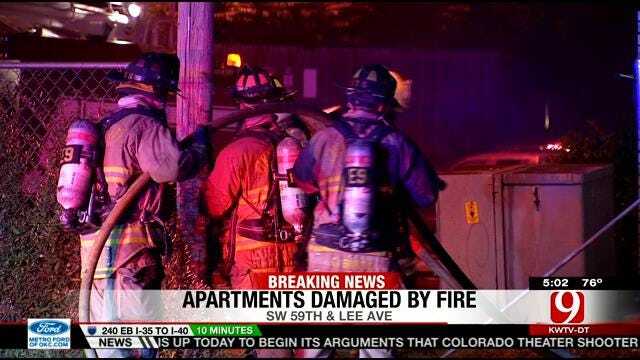 Investigators Look Into Cause Of Fire At SW OKC Apartment Complex