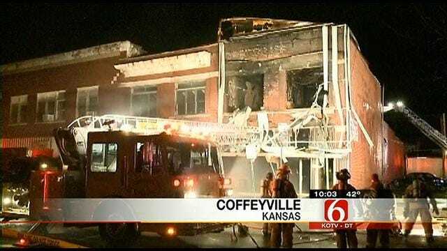 Coffeyville Firefighter, Downtown Buildings Saved