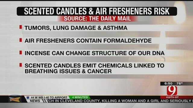 Scented Candles, Air Fresheners Pose Health Risks