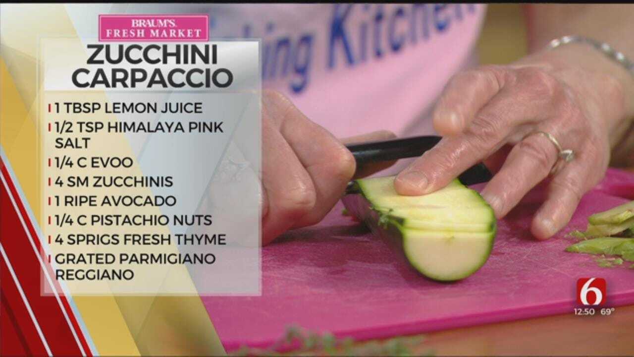 Zucchini Carpaccio With Avocado