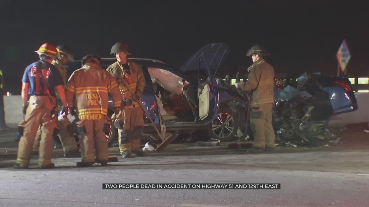 2 People Dead In Wrong-Way Crash On Highway 51 And 129th East 