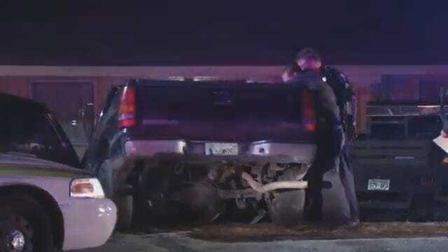 WEB EXTRA: Video From Scene At End Of High-Speed Police Chase In West Tulsa