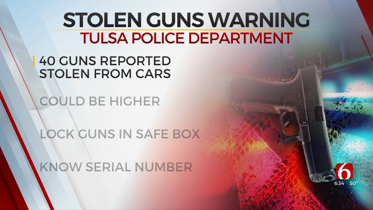 Tulsa Police Remind Guns Owners To Secure Weapons In Cars