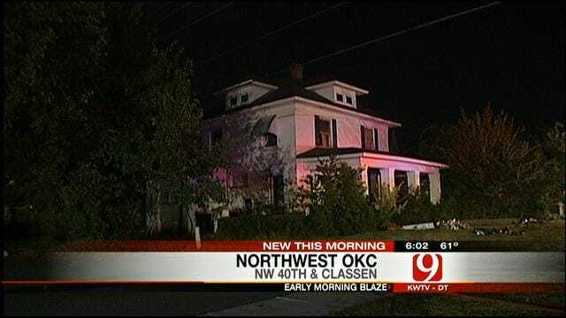 Crews Battle Overnight House Fire In NW Oklahoma City