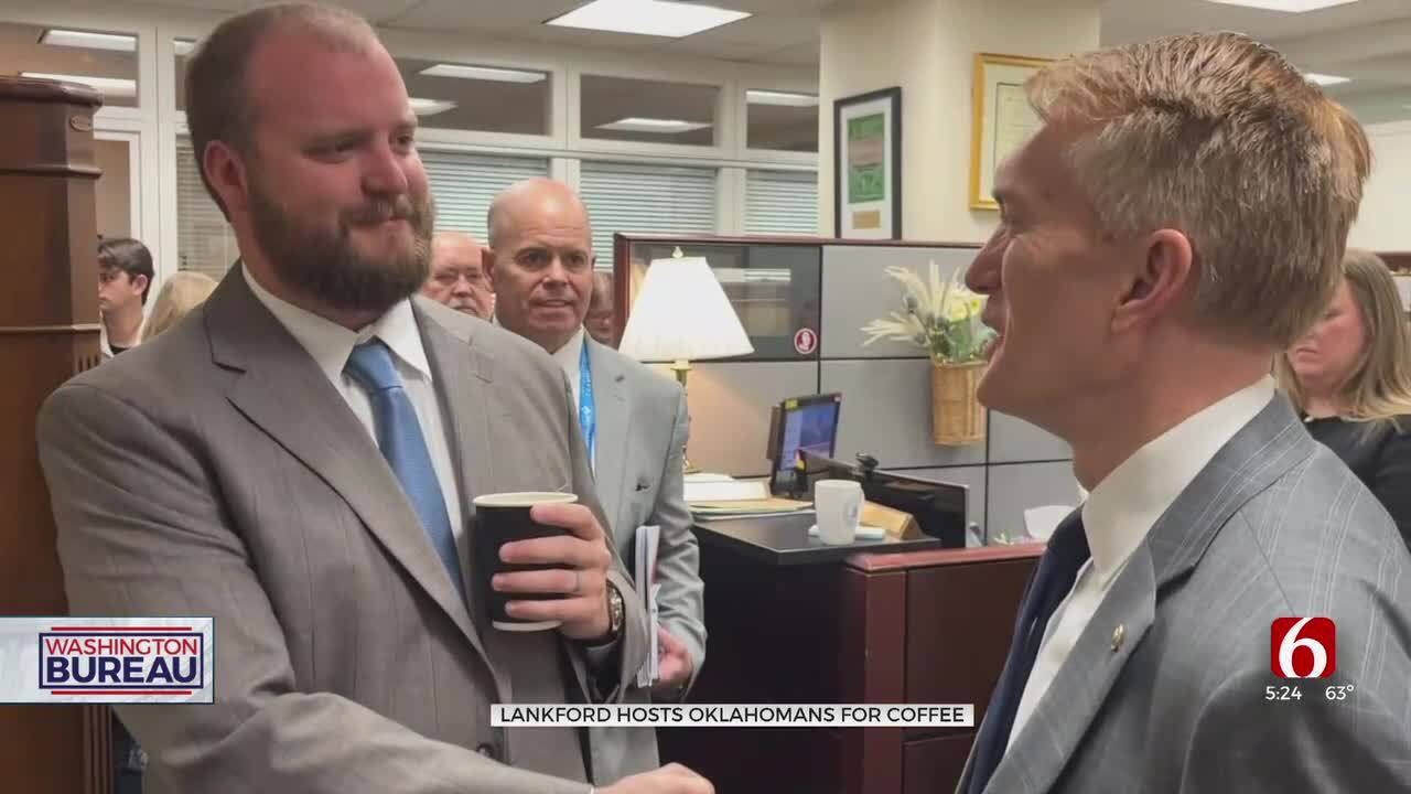 Dozens Of Oklahomans Meet With Senator Lankford At 'Java With James'