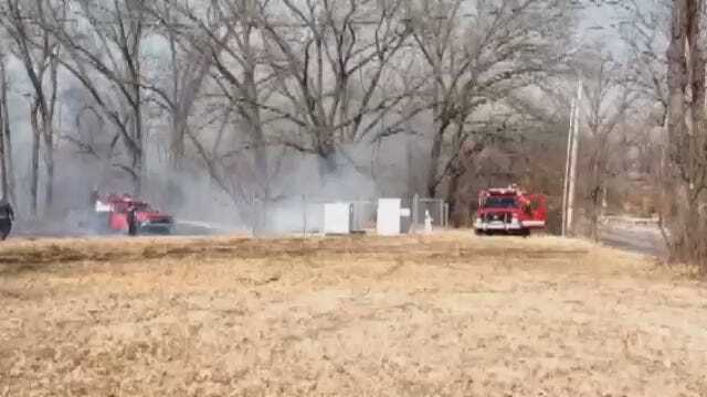 WEB EXTRA: Tulsa Firefighters Put Out Broken Arrow Grass Fire