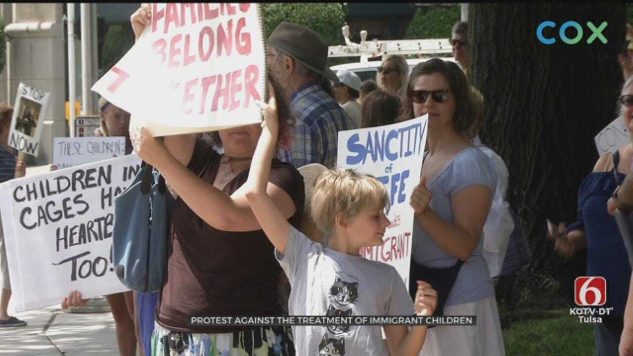 Tulsans Protest Treatment Of Children In Migrant Detention Camps