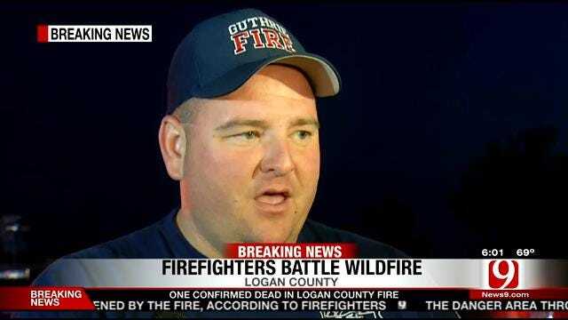 Guthrie Fire Chief Eric Harlow Updates On Grass Fire At 6 A.M.