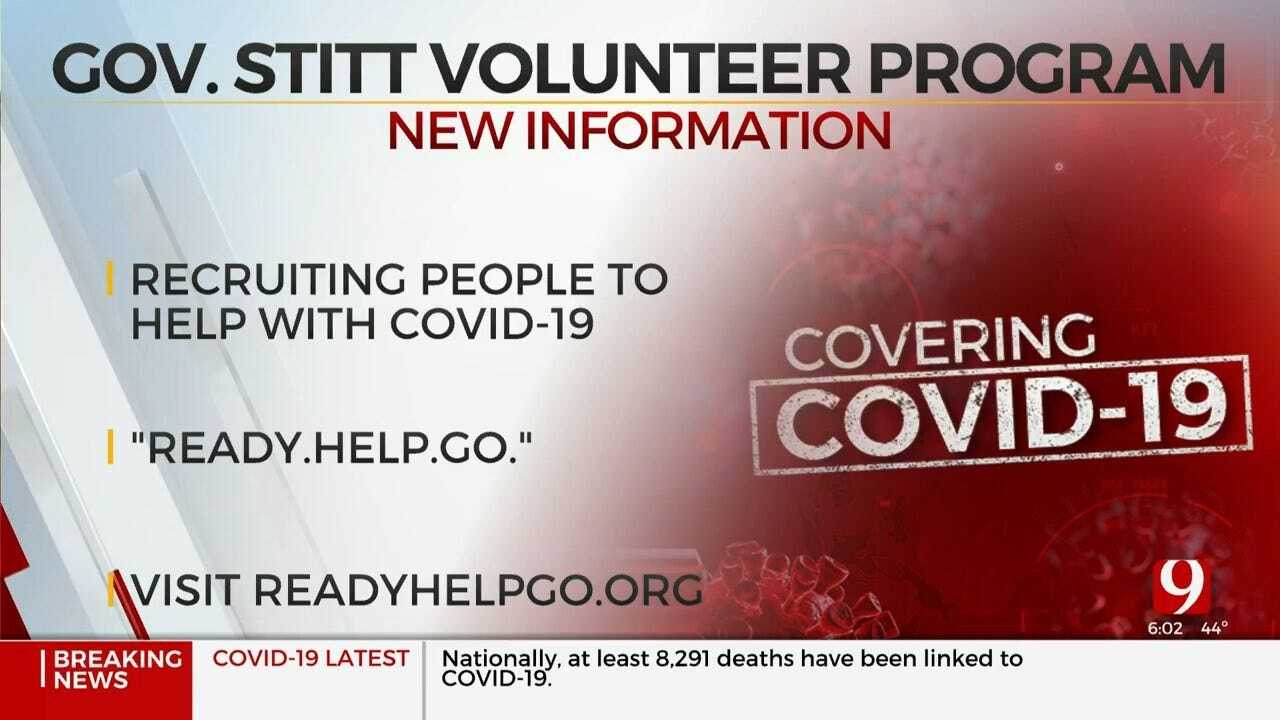 Gov. Stitt Announces Statewide Volunteer Program