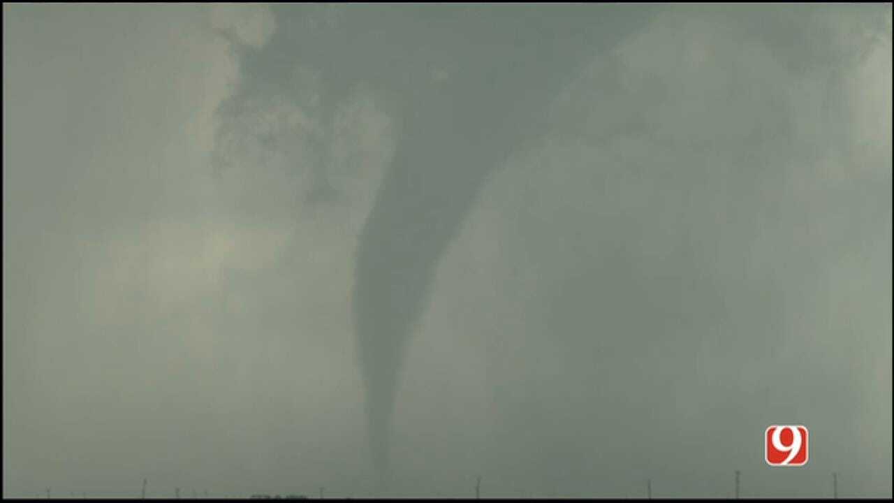 WEB EXTRA: StormTracker Hank Brown Captures Small Tornado Near Duke