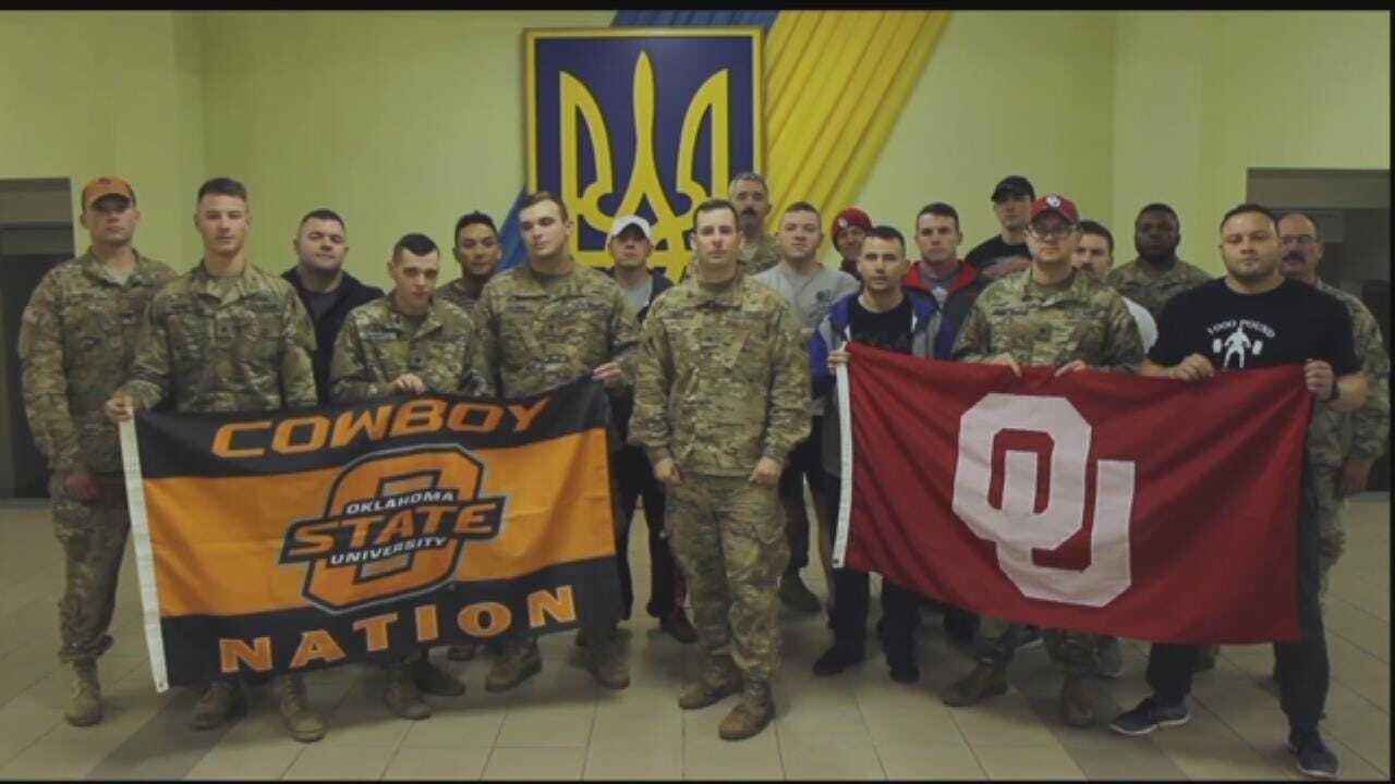 Bedlam Shoutout From Oklahoma National Guard Serving In Ukraine