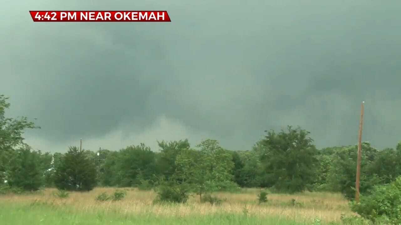 SPOTTED: StormTracker Alan Broerse Spots Tornado On The Ground Near Okemah