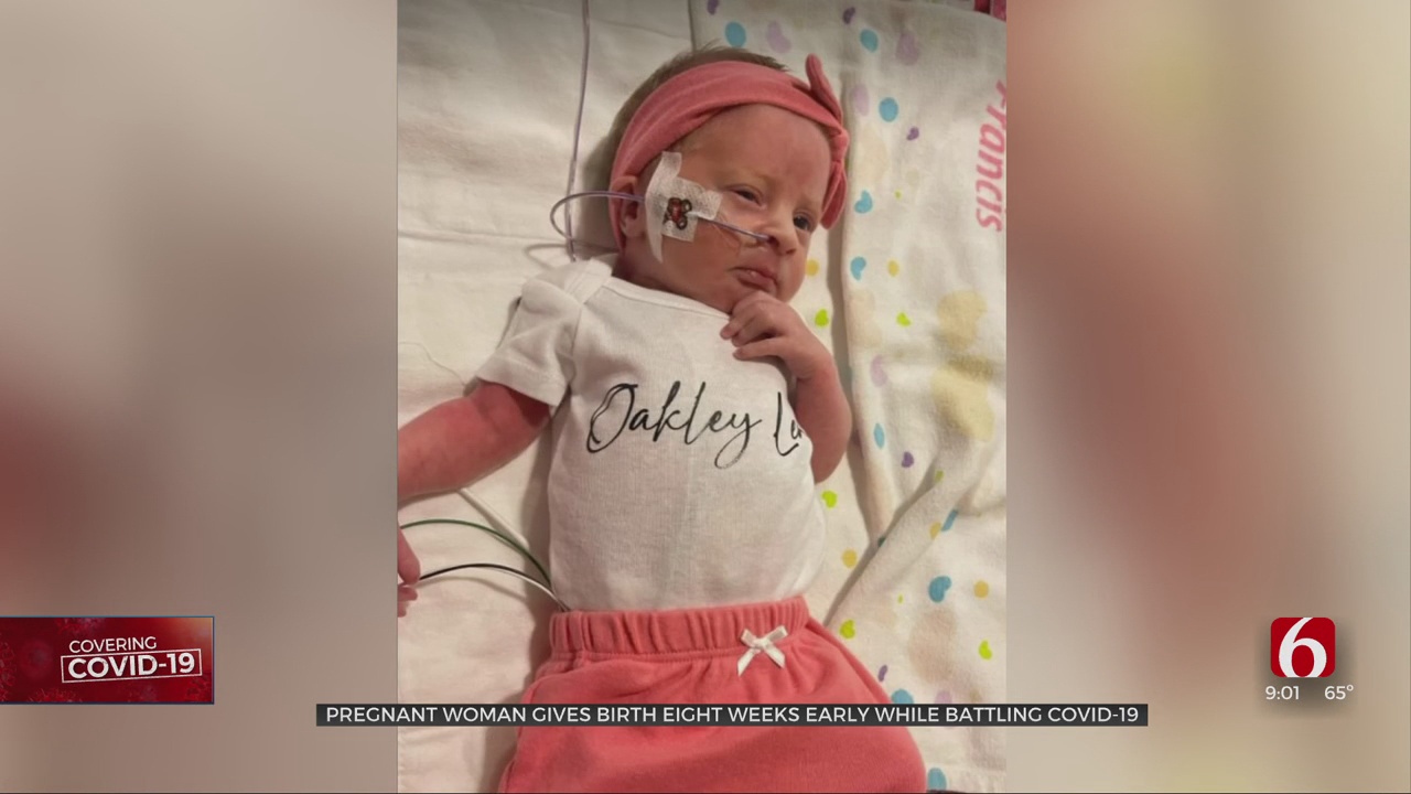 Oklahoma Family Grateful After COVID-19 Positive Mother Gives Birth To Healthy Baby