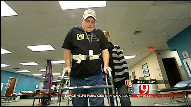 Medical Minute: Device Helps Paralyzed Man Walk Again