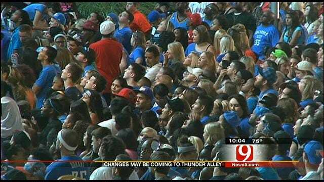 OKC Officials: Thunder Alley Watch Party Cannot Continue In Current Form