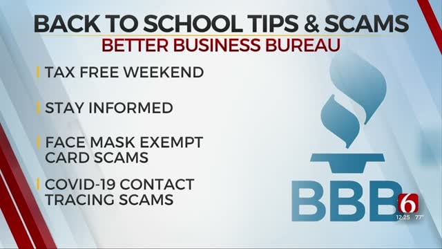 WATCH: BBB Offers Back-To-School Tips &  How To Avoid Scams